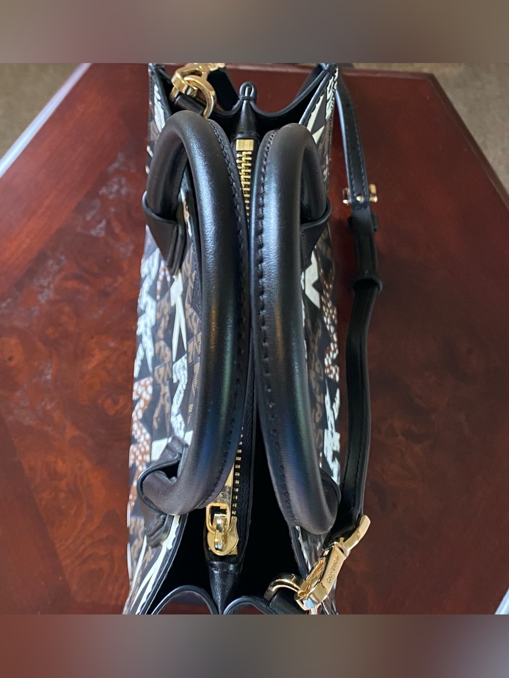Michael Kors Mercer MK Logo Small Satchel with Crossbody Strap - Picture 8 of 12